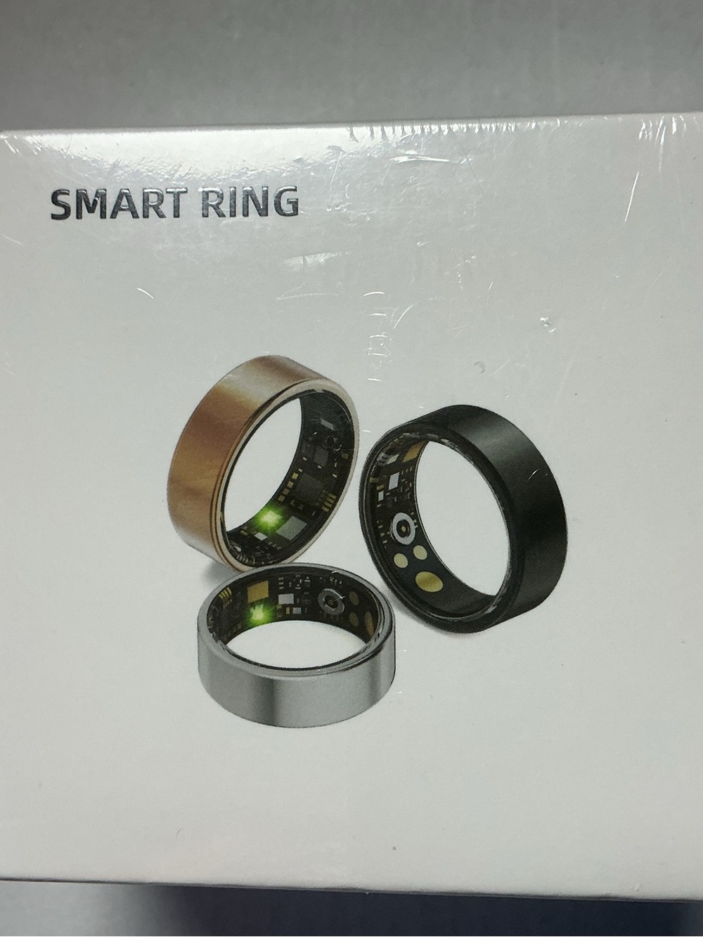 ★ Smart Ring Rose Gold Size 7 Fitness Tracker Sleep Monitor IP68